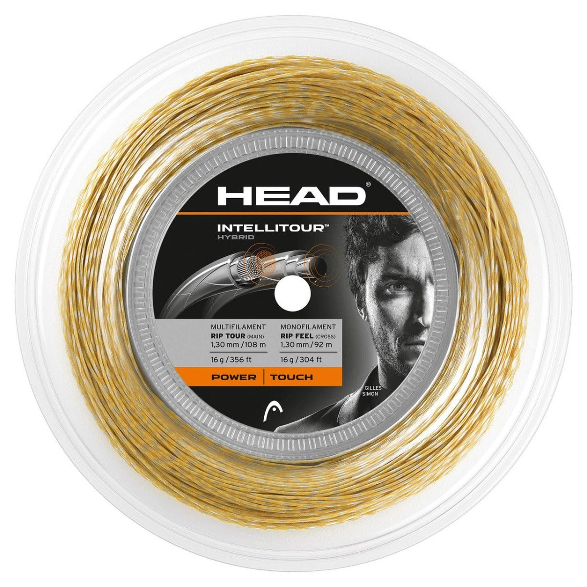 Bobine Cordage Tennis Head Intellitour 200mm jauge 1,30mm
