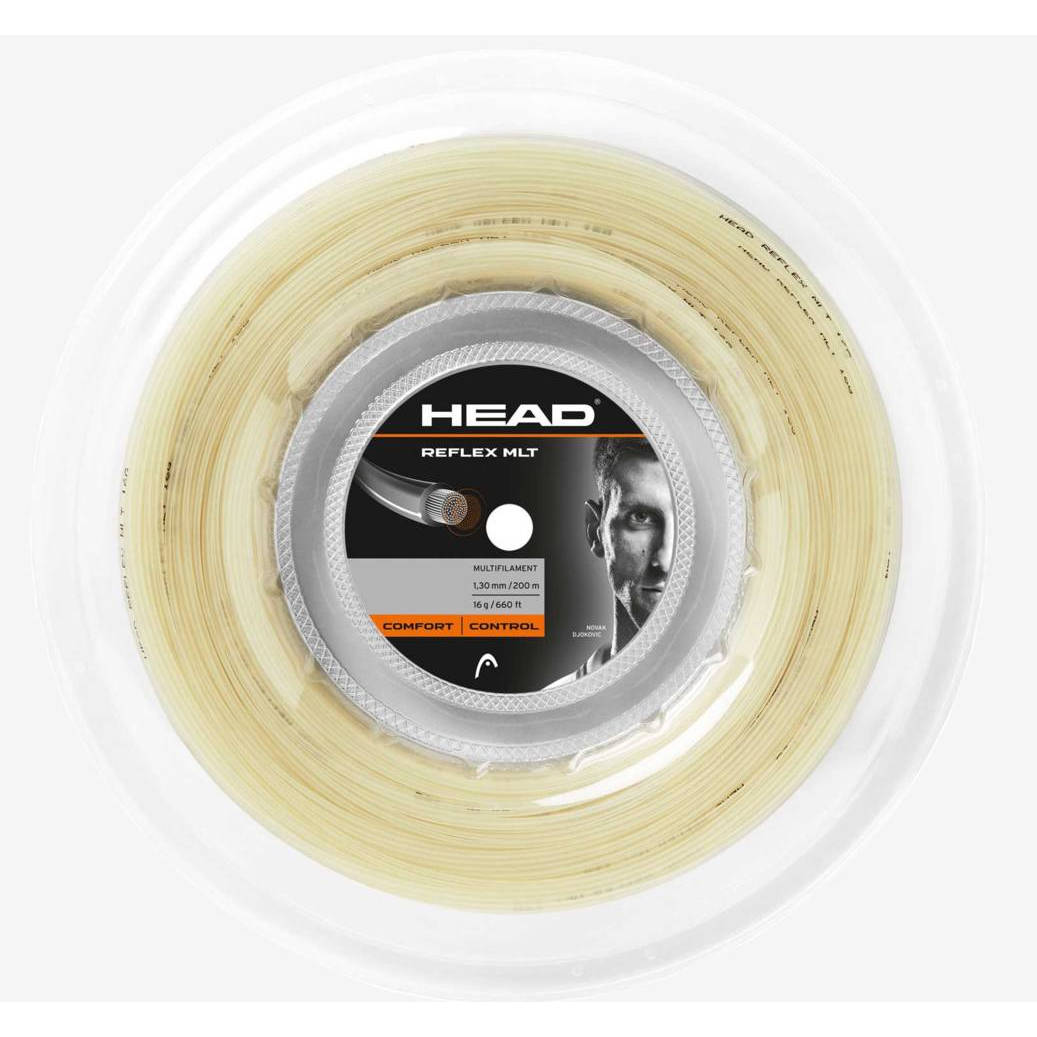Bobine de cordage de tennis head reflex mlt reel 1 30mm natural