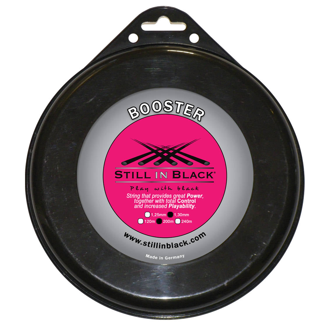 Bobine de cordage de tennis stillinblack booster 1 30mm noir