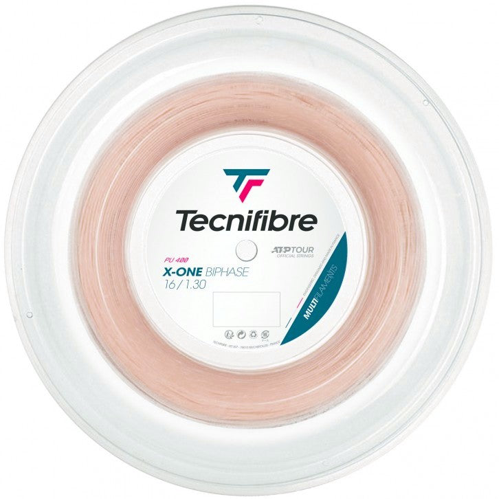 Bobine de cordage de tennis tecnifibre x one biphase 1 30mm