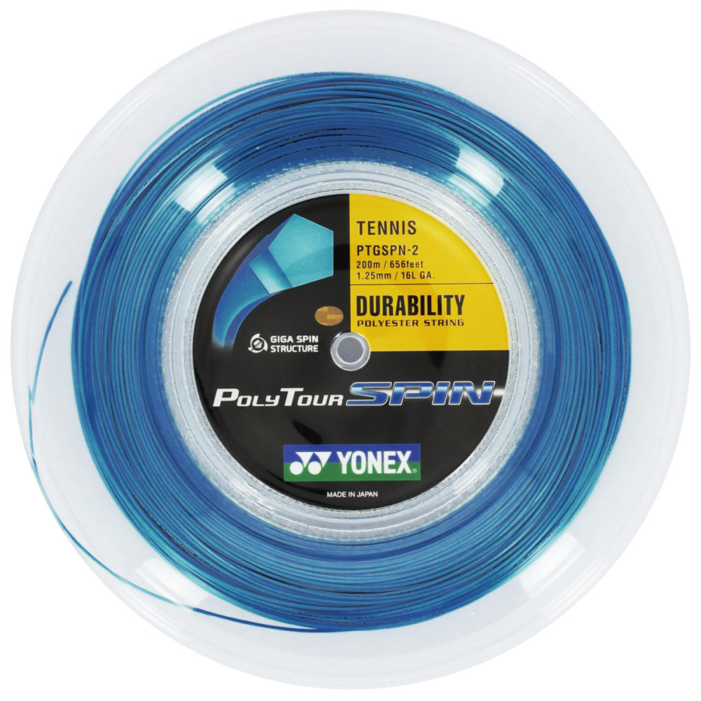 Bobine Cordage Tennis Yonex Poly Tour Spin jauge 1
