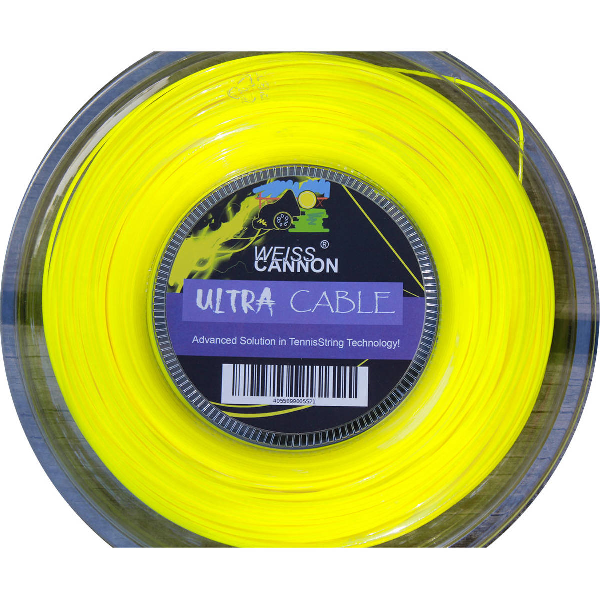 Bobine de cordage de tennis weiss cannon ultra cable 1 23mm recommandation tension