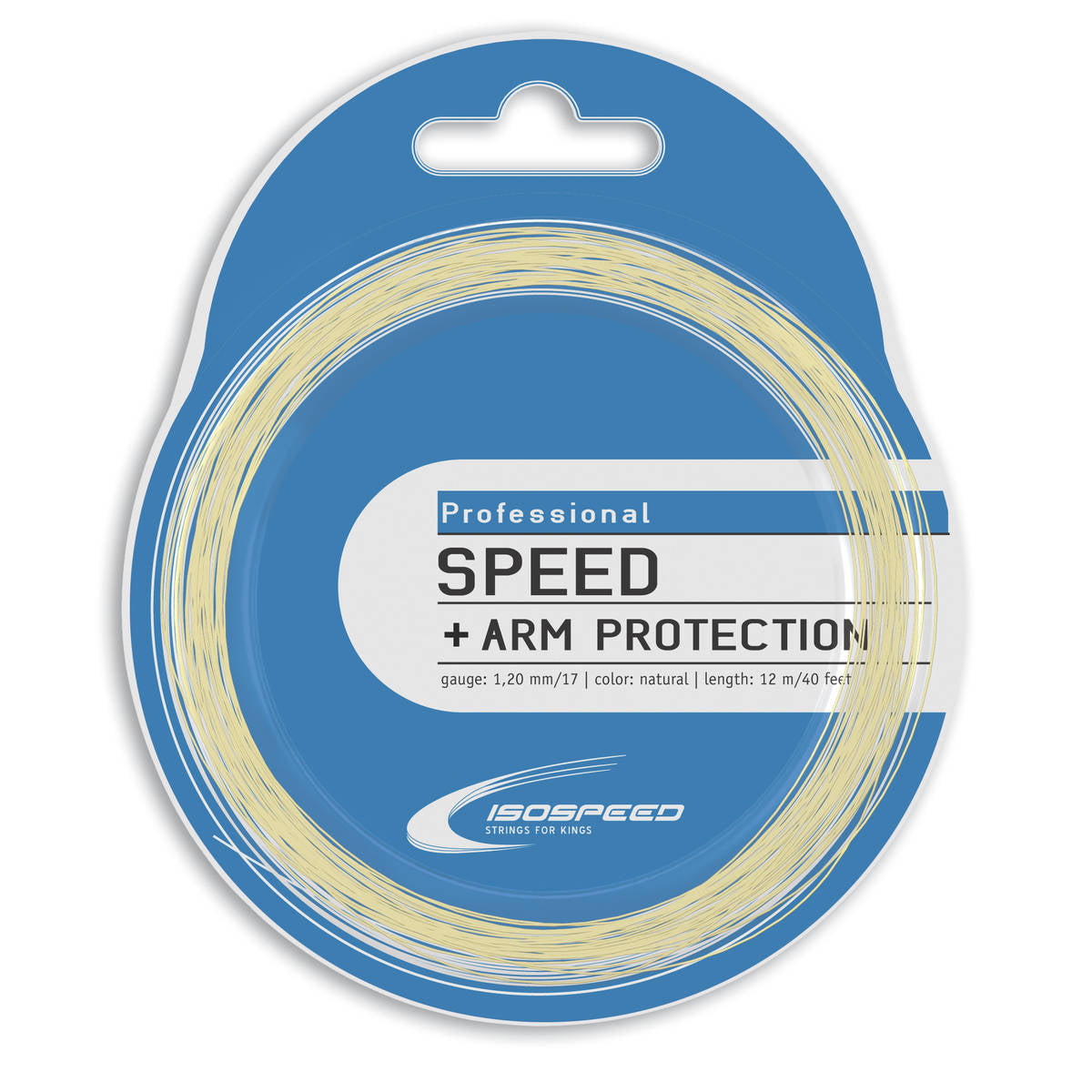 Cordage de tennis isospeed professional 1 20mm naturel