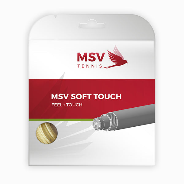 Cordage de tennis msv soft touch 1 35mm naturel