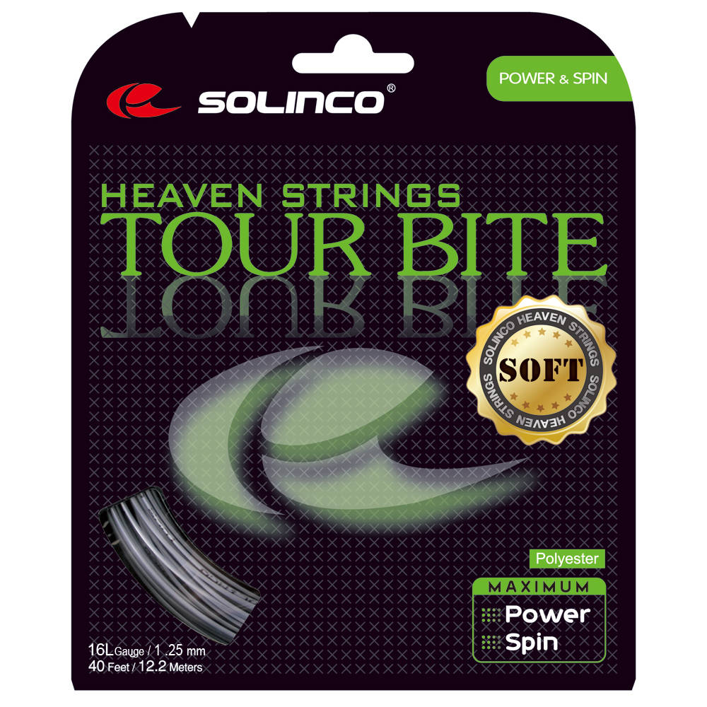Cordage de tennis solinco tour bite soft 1 25mm