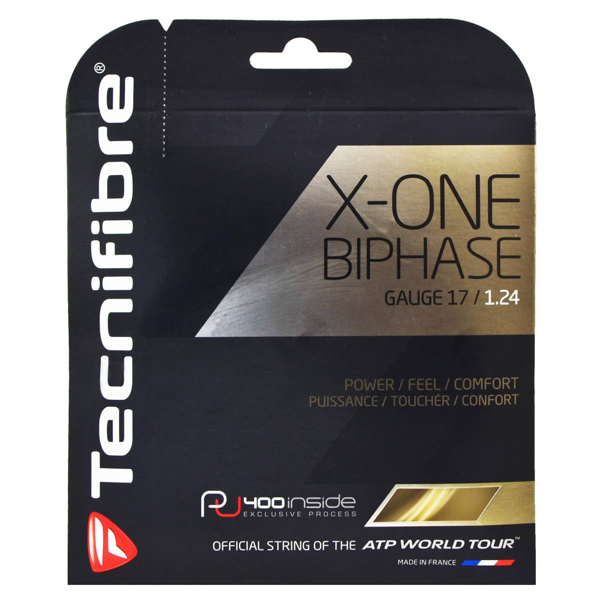Cordage de tennis tecnifibre x one biphase 12 m 1 24mm