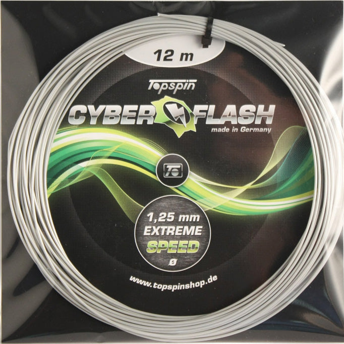 Cordage de tennis topspin cyber flash jauge 1 25mm gris