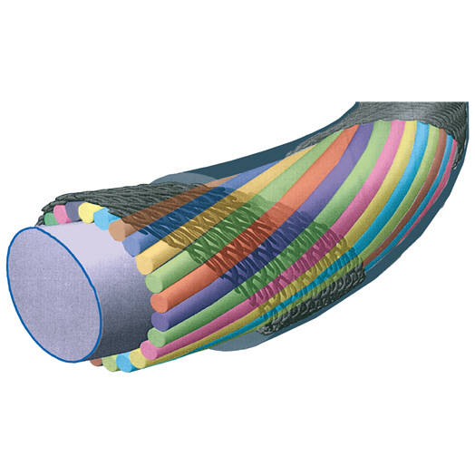 Cordage de tennis weiss cannon 6 star string supercharged 1 30mm naturel_1 structure fibres